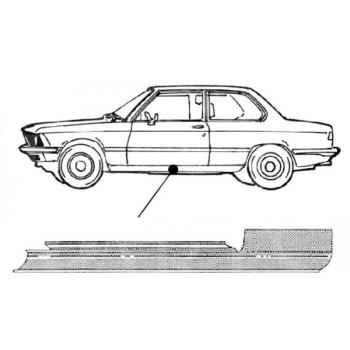 Einstiegsschwellerblech, außen links (204021), BMW 3er (Typ E21)